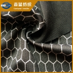 Ӱ Silver print polyester spandex interlock