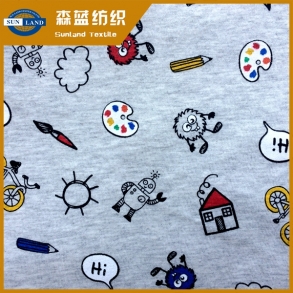 㽭ӡȫ޺ Printed cotton jersey fabric